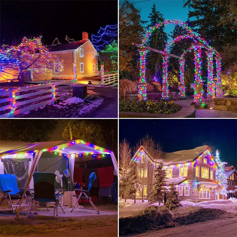 Solar LED Fairy String Lights Outdoor Garden Waterproof Christmas Patio