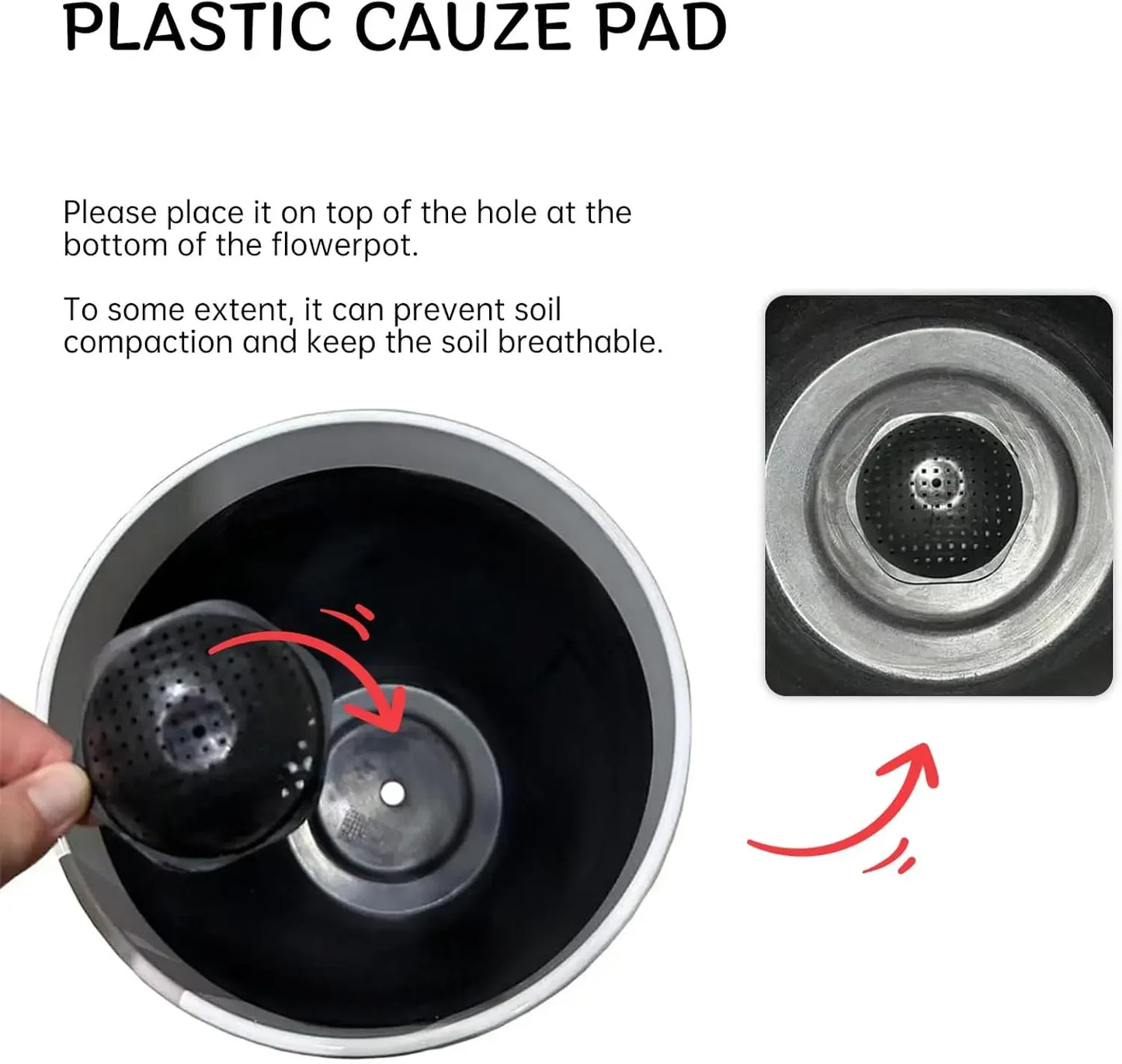 Plastic Planters With Drainage Hole And Saucer Set Of 4