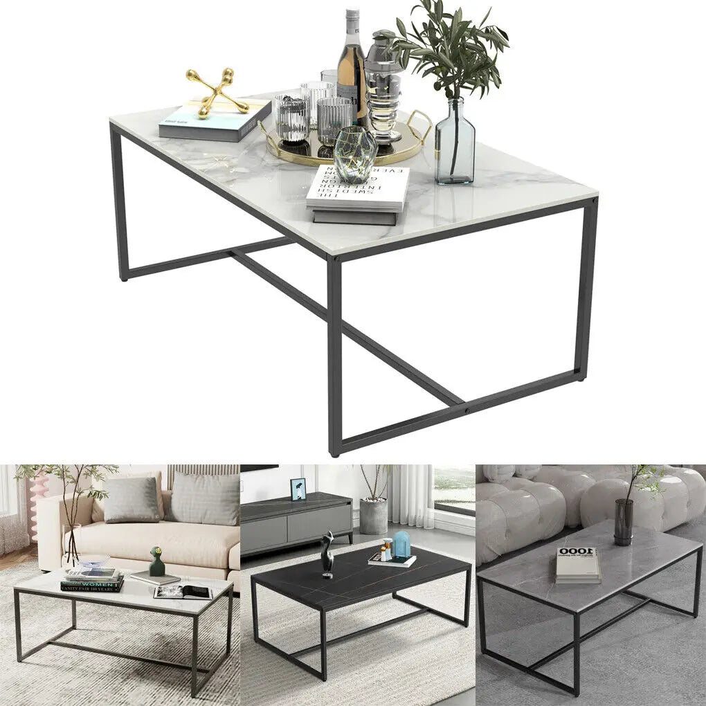 LUVODI Sintered Stone Top Rectangle Coffee Table For Living Room