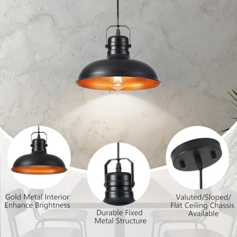 Industrial Farmhouse Adjustable Pendant Light Fixture