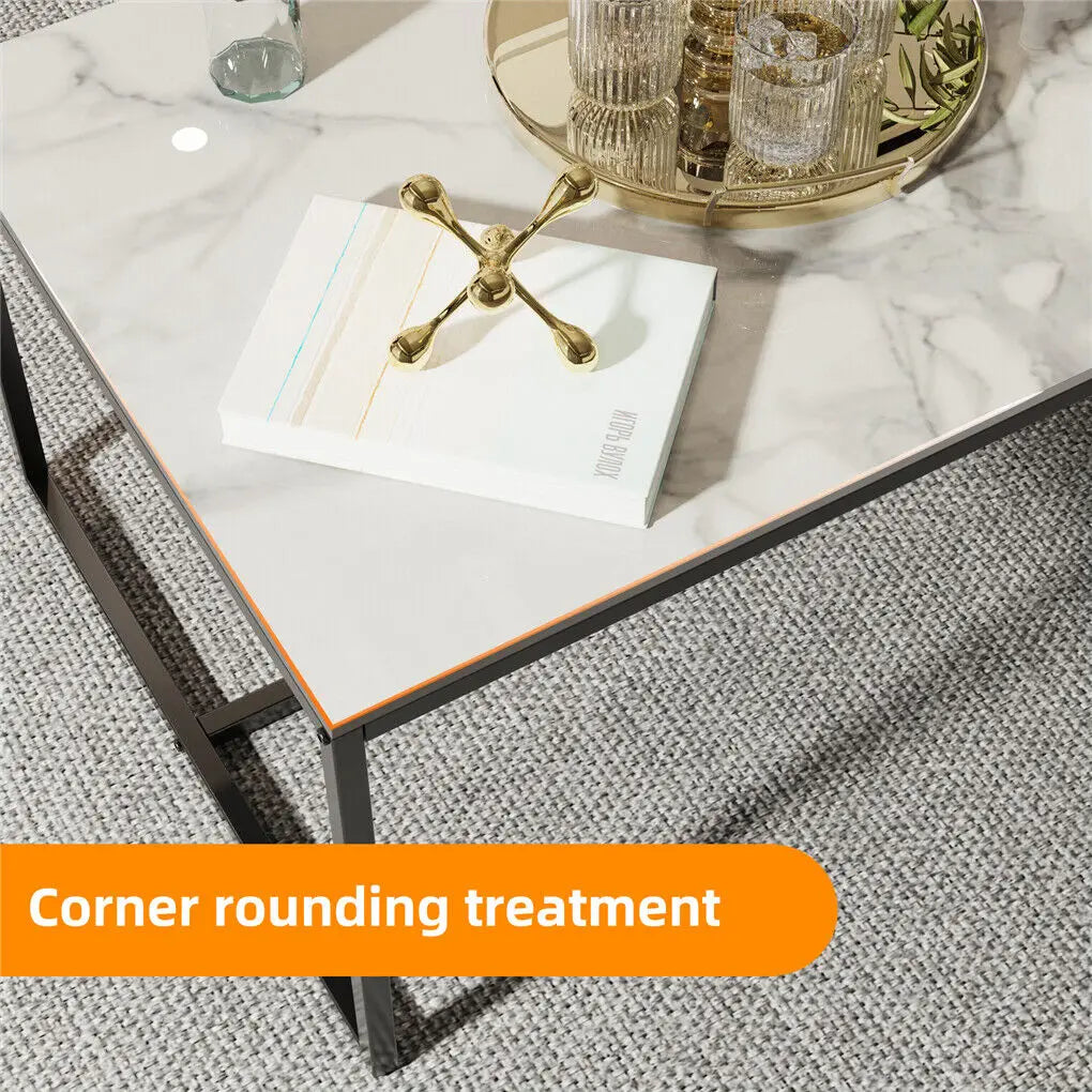 LUVODI Sintered Stone Top Rectangle Coffee Table For Living Room