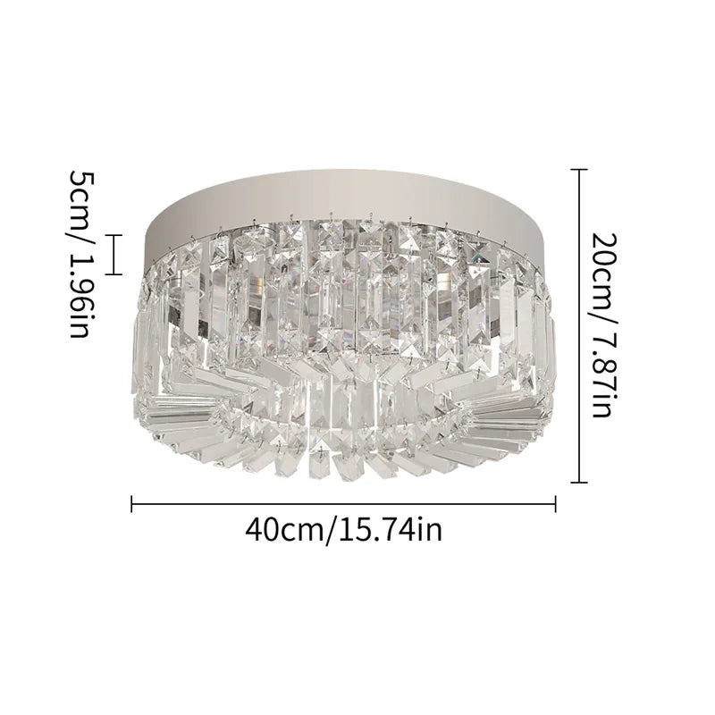 GreeLustr Crystal Led Ceiling Chandelier Pendant Light for Living Room