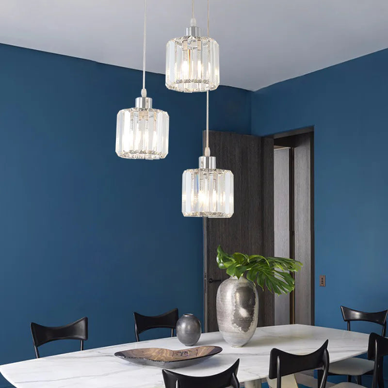 VETRULUS Modern K9 Crystal Ceiling Light Pendant Chandelier