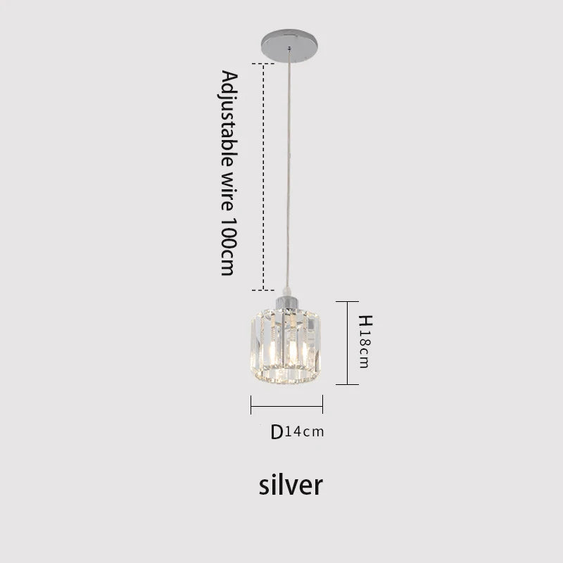 VETRULUS Modern K9 Crystal Ceiling Light Pendant Chandelier